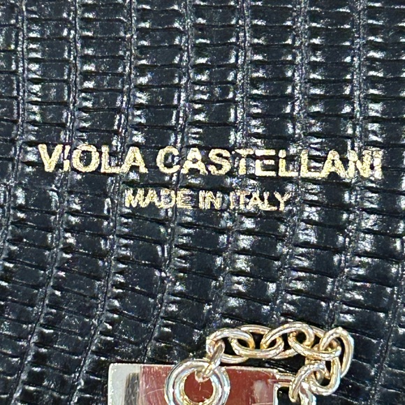 Viola Castellani Black Leather Crossbody - Picture 3 of 14